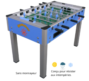 Baby-foot Roberto Sport modèle Summer Free sans monnayeur. Conçu pour l'extérieur. Sud Automatic