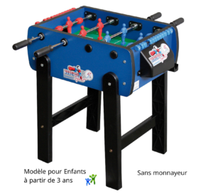 Baby foot Roberto Soprt enfant modèle Roby Color bleu neuf. Sans monnayeur Sud Automatic