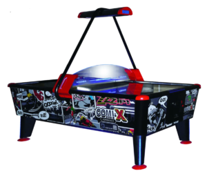 Table à palet de la marque Wik Air Hockey Comix noire. Sud Automatic