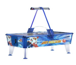 Table à palet de la marque Wik. Air Hockey Gold bleu. Sud Automatic