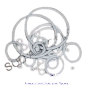 Admirez la variété et la qualité de cet assortiment d'anneaux en caoutchouc flipper indispensable pour entretenir et dynamiser vos plateaux de jeux.