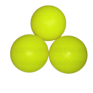 Balles de baby foot jaune en plastique. Sud Automatic