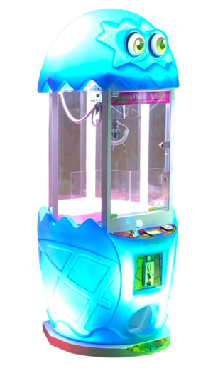 Jeux à pince. Grue foraine neuve Magic Egg bleu. Sud Automatic