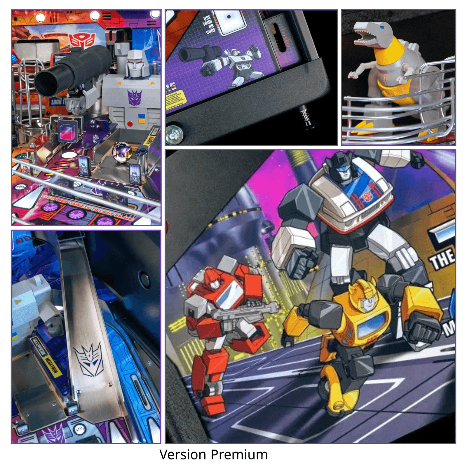 Plongez au cœur de l'action : le Flipper Stern Transformers version Premium recrée l'intensité de la bataille avec ses rampes métalliques emblématiques et ses jouets interactifs !