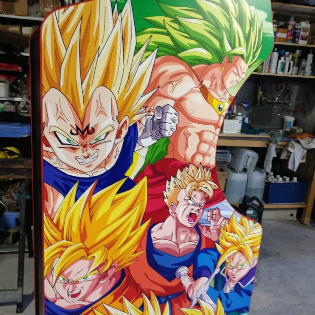 STICKERS DRAGON BALL Z Modele 2 borne d'arcade EUR 90,00 - FR