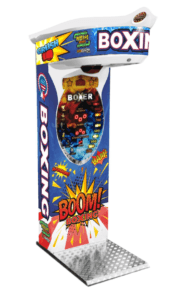 Prêt à libérer toute votre énergie ? Testez votre puissance sur le coussin de frappe ergonomique et affrontez vos amis sur le ring grâce à ce jeu de boxe forain incontournable !