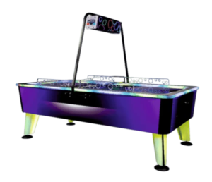 Table à palet e la marque Wik. Air Hockey Neo Violet. Sud Automatic