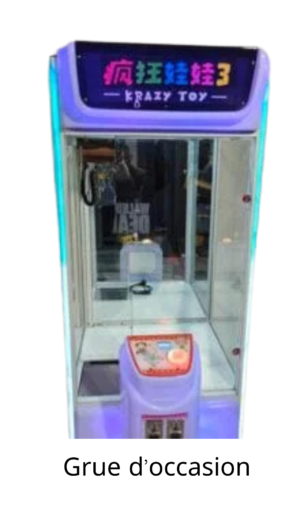 Jeux de pince. Grue d'occasion Krazy Toy 3 Peluches. Sud Automatic