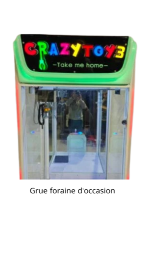 Jeux à pince. Grue foraine d'occasion. Crazy Toy 3. Sud Automatic
