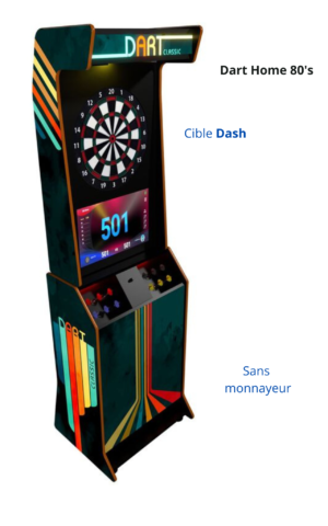 Fléchette home 80's cible Dash