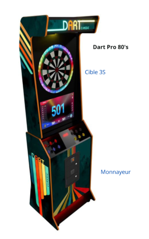 Fléchette Dart Pro 80's avec Monnayeur