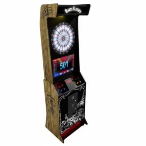 Appareil fléchette Dart Pro avec cible LitBoard V2 et meuble Classics profile droit, disponible chez Sud Automatic