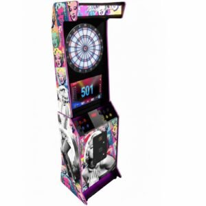 alt="fléchette monnayeur Dart Pro Marylin avec cible Lit Board V2"