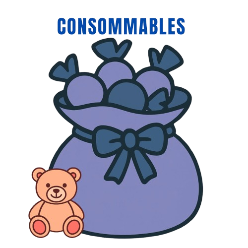 Consommables de bonbon,sucette ,sac de peluche, sac de mix, vendu par SUD AUTOMATIC