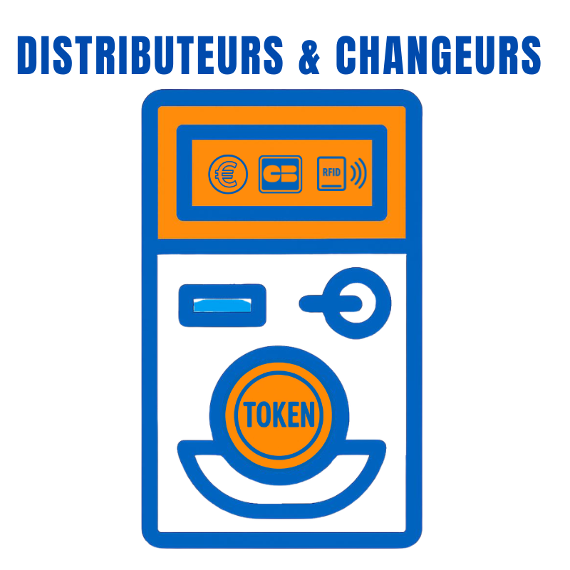 Distributeurs de jetons et changeurs de monnaie 
SU AUTOMATIC