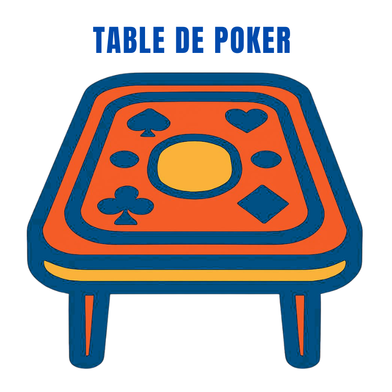 Table de poker fête foraine sud automatic 