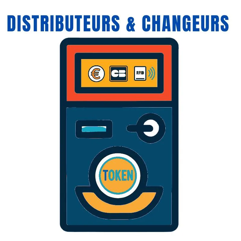 Distributeurs et changeurs de jeton. Sud Automatic
