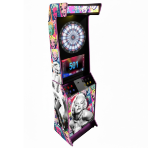 Borne de fléchettes électronique pour maison Marilyn avec cible interactive Litboard V2 Sud Automatic