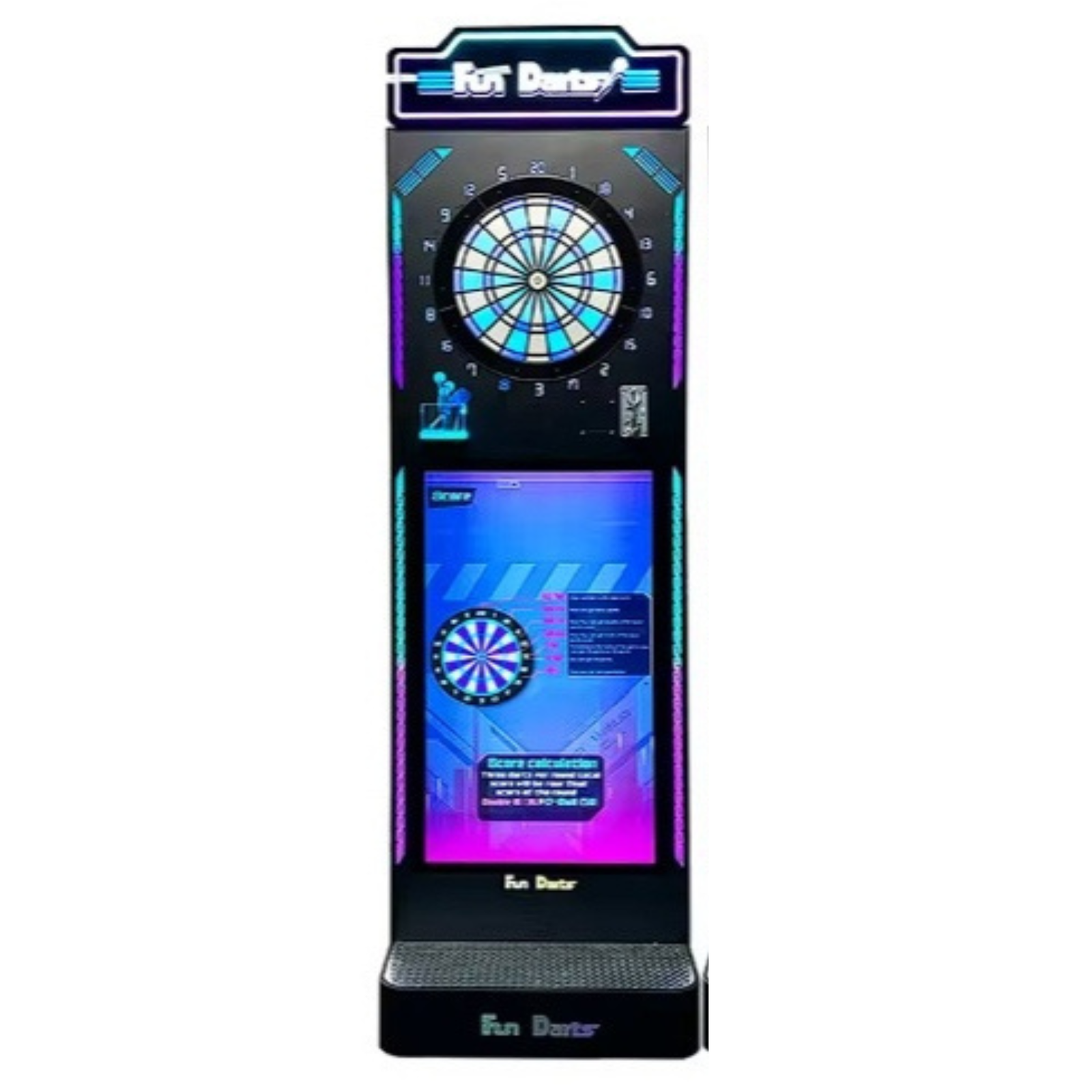 Cible de fléchettes électronique monnayeur Fun Darts