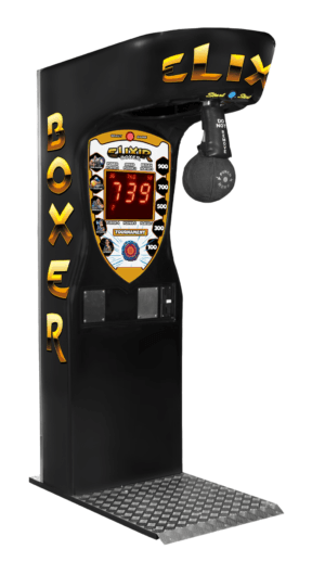 Le Boxer Elixir Noir Kalkomat : testez votre force, battez les records et dynamisez votre salle avec un design irrésistible.
