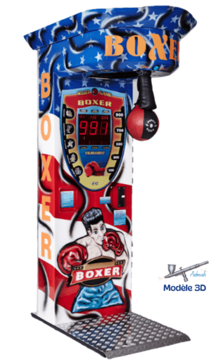 Boxer de chez Kalkomat version 3D USA, peinture AIRBRUSH