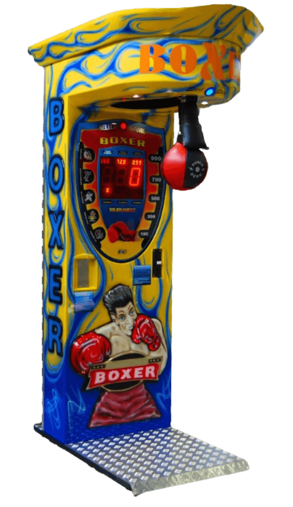 Boxer forain 3D USA Jaune Kalkomat – Image 2